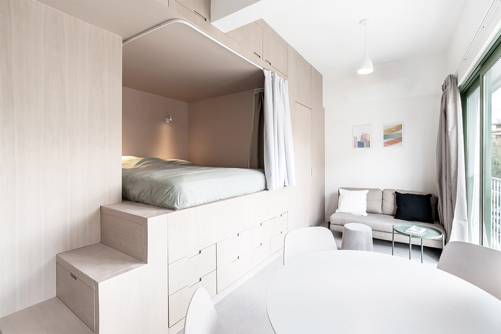 SAP micro-apartments in Athens by Barespace - The Greek Foundation