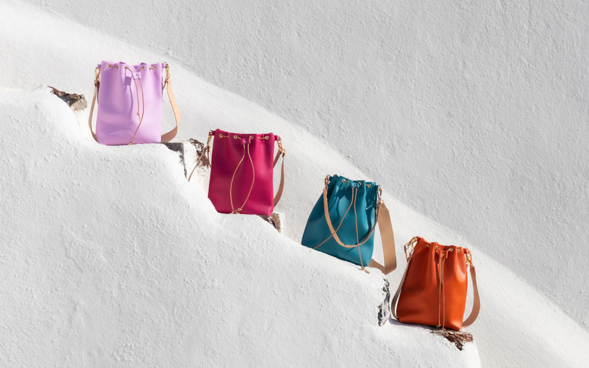 Greek leather bags sales