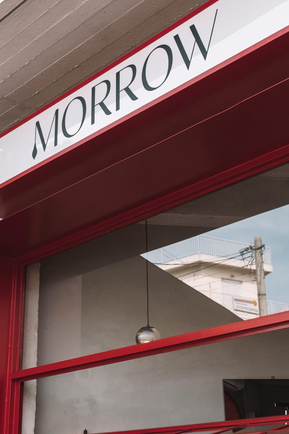 Glass blocks at the entrance creating a translucent threshold