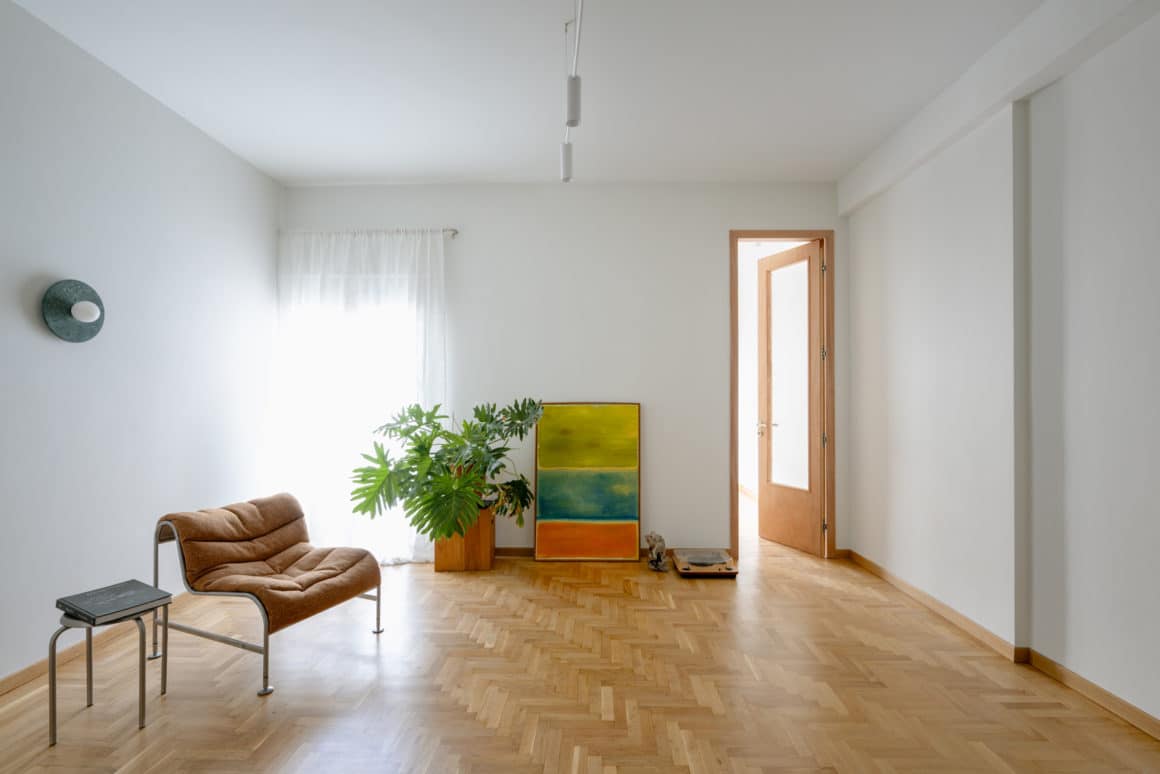 VOID Architects renovated a 1970s apartment in the Kypseli neighbourhood of Athens.