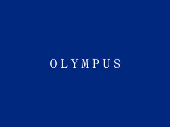 Visual identity for Olympus restaurant featuring circular graphic elements and blue colour palette