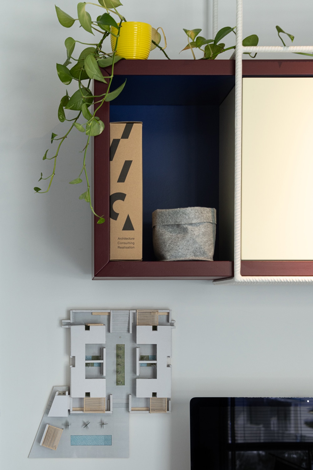 Office interior by Evripiotis Architects on Paros