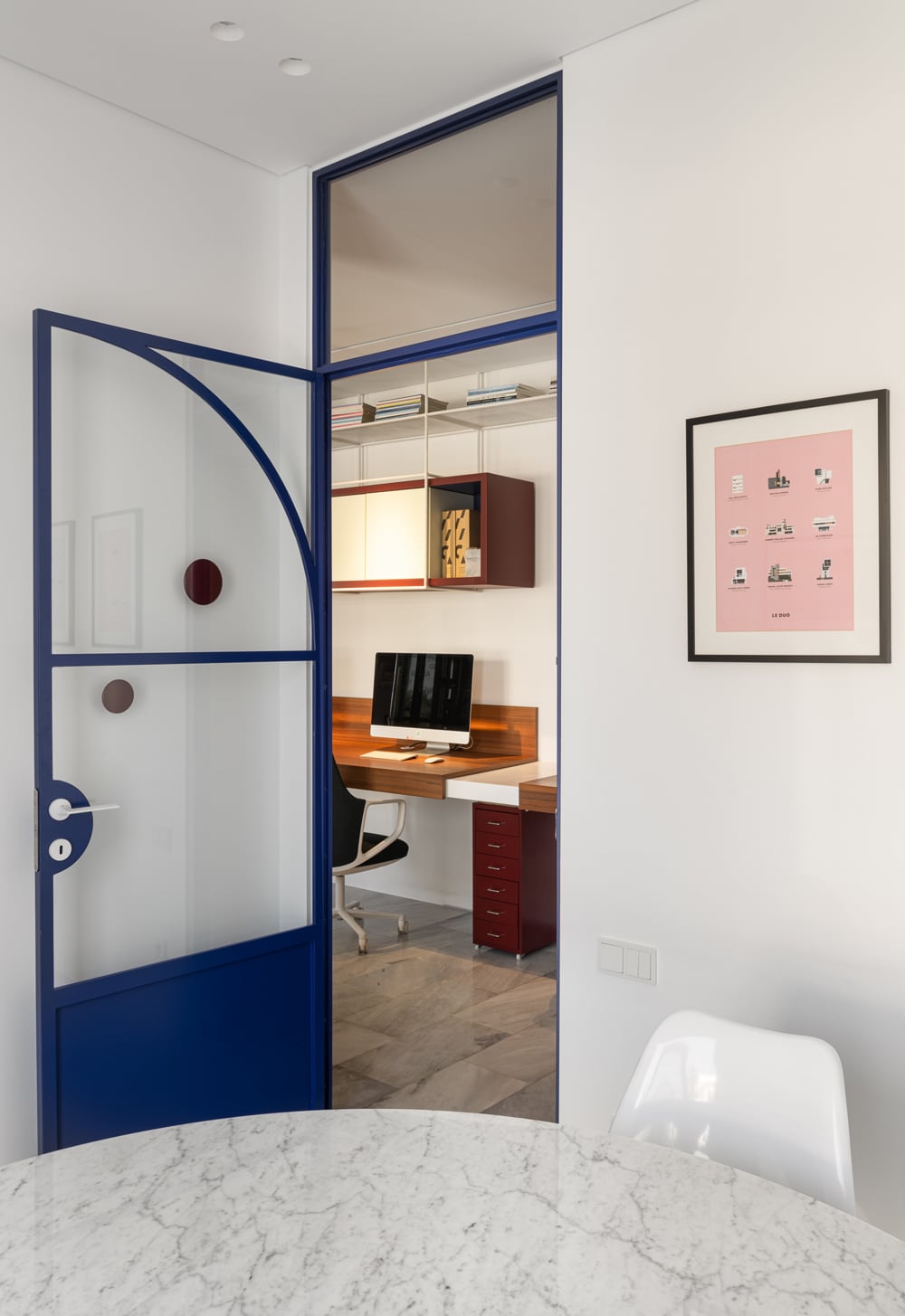 Interior of Evripiotis Architects’ office on Paros island