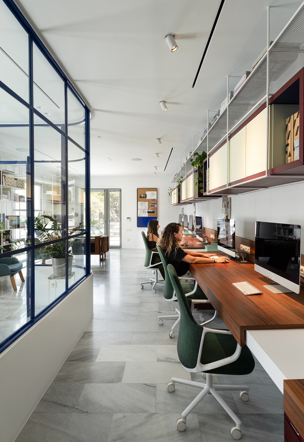 Interior of Evripiotis Architects’ office on Paros island