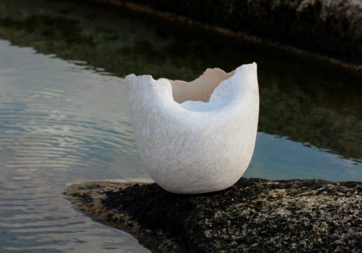 Julie Tzanni creates stoneware vessels informed by the rhythms of the Aegean Sea