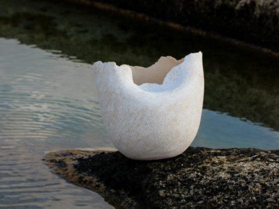 Julie Tzanni creates stoneware vessels informed by the rhythms of the Aegean Sea